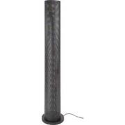 Vloerlamp Metaal Zwart - 5-Lichts - 28x28x149cm - Koker Mesh