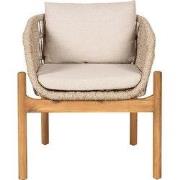 Eetkamerstoel Acacia Bruin/Beige - 65x65x71cm - Terracina - Set van 2