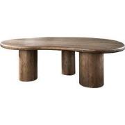 Eettafel - 240cm - Acaciahout - Bruin - Sculpture