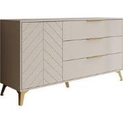 Meubella - Dressoir Xiano - Beige - 153 cm