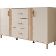 Meubella - Dressoir Bahia - Beige - 163 cm