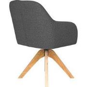 Housecraft Living Otis Eetkamerstoel Draaibaar Hout Grijs