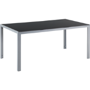 CATANIA  - Tuintafel - Zwart - 91 x 160 cm - Aluminium
