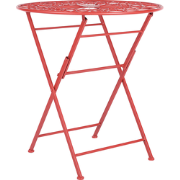 SCARIO - Tuintafel - Rood - IJzer