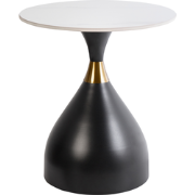 ITUNA - Bijzettafel - Gebroken wit - Gesinterde steen