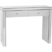 MARLE - Kaptafel - Zilver - Glas