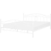ANTLIA  - Tweepersoonsbed - Wit - 180 x 200 cm - Metaal