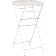 TRIESTE - Tuinbartafel - Lichtbeige - 60 x 60 cm - IJzer