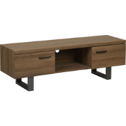 TIMBER - TV-meubel - Donkere houtkleur - MDF