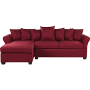 VIKNA - Hoekbank - Bordeaux - Rechterzijde - 250 cm - Polyester