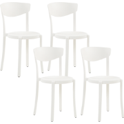 VIESTE  - Tuinstoel set van 4 - Wit - Synthetisch materiaal