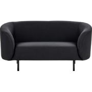 LOEN  - Tweezitsbank - Zwart - Polyester