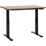 DESTINES - Elektrisch verstelbaar bureau - Donkerbruin/Zwart - MDF
