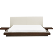 ZEN - Futon tweepersoonsbed - Donkere houtkleur - 180 x 200 cm - MDF