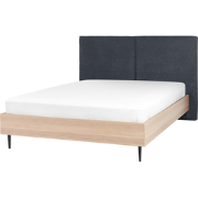 IZERNORE - Bed - Donkergrijs - 140 x 200 cm - Stof