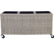 BELLIS - Plantenbak - Lichtbruin - PE rotan