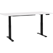 DESTINES - Elektrisch Verstelbaar bureau - Wit/Zwart- 180 cm - MDF