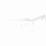 VAURS  - Tweepersoonsbed - Wit - 140 x 200 cm - Staal