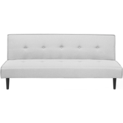 VISBY  - Slaapbank 3-zits - Lichtgrijs - Polyester