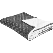 KANDILLI - Plaid - Donkergrijs - 150 x 200 cm - Polyester
