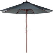 TOSCANA - Parasol - Donkergrijs - 270 cm - Polyester