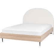 MILLAY - Bed - Gebroken wit - 160 x 200 cm - Stof