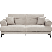 SKIVE - Driezitsbank - Taupe - Stof