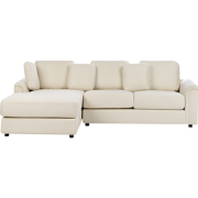 KOHLO - Hoekbank - Lichtbeige - Rechtszijdig - Stof
