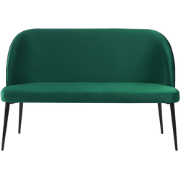 OSBY  - Tweezitsbank - Donkergroen - Fluweel