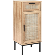 ROSELL - Staande badkamerkast - Lichthout - 40 x 92 cm - Vezelplaat