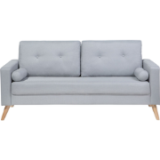 KALMAR  - Tweezitsbank - Lichtgrijs - Polyester