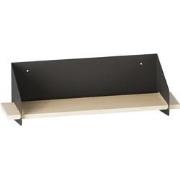 Wandplank met massief grenen plank en metaal L60 cm - WREN