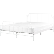 MAURESSAC - Tweepersoonsbed - Wit - 140 x 200 cm - Metaal