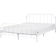 MAURESSAC - Tweepersoonsbed - Wit - 160 x 200 cm - Metaal