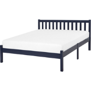 FLORAC  - Tweepersoonsbed - Marineblauw - 140 x 200 cm - Dennenhout