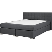 ADMIRAL  - Boxspringbed - Donkergrijs - 160 x 200 cm - Polyester
