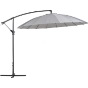 CALABRIA II - Zweefparasol - Donkergrijs - Polyester