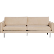 VINTERBRO - Driezitsbank - Beige  - Fluweel