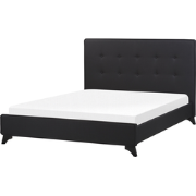 AMBASSADOR  - Tweepersoonsbed - Zwart - 140 x 200 cm - Chenille