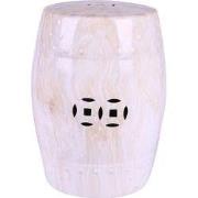 Fine Asianliving Keramische Kruk  Marmerlook Handgemaakt D33xH46cm