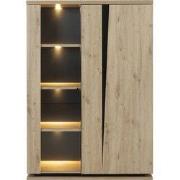 Servieskast 2 deuren Crack met verlichting - Franse fabricage