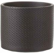 Mica Decorations Era Bloempot Rond - 14x17 cm - Donkergrijs
