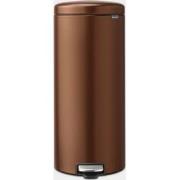 NewIcon Pedaalemmer, 30 liter, kunststof binnenemmer - Warm Bronze