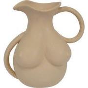 Vase- Breasts Jug - Ceramics - Sand - 6,5x11x18cm