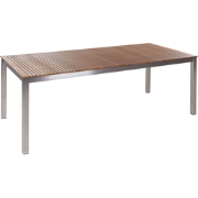 VIAREGGIO  II - Tuintafel - Lichte houtkleur - 90 x 200 cm - Teakhout