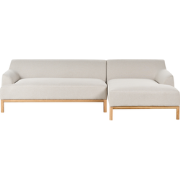 SOSJO - Hoekbank - Lichtbeige - Linkszijdig - Polyester