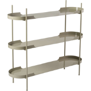 Rek met 3 afgeronde metalen planken L120 cm - BLAIR