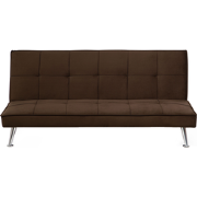 HASLE  II - Slaapbank 3-zits - Bruin - Polyester