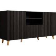 Meubella - Dressoir Palamos - Mat zwart - 150 cm