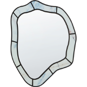 LIVERDUN - Wandspiegel - Lichtblauw - Glas/MDF